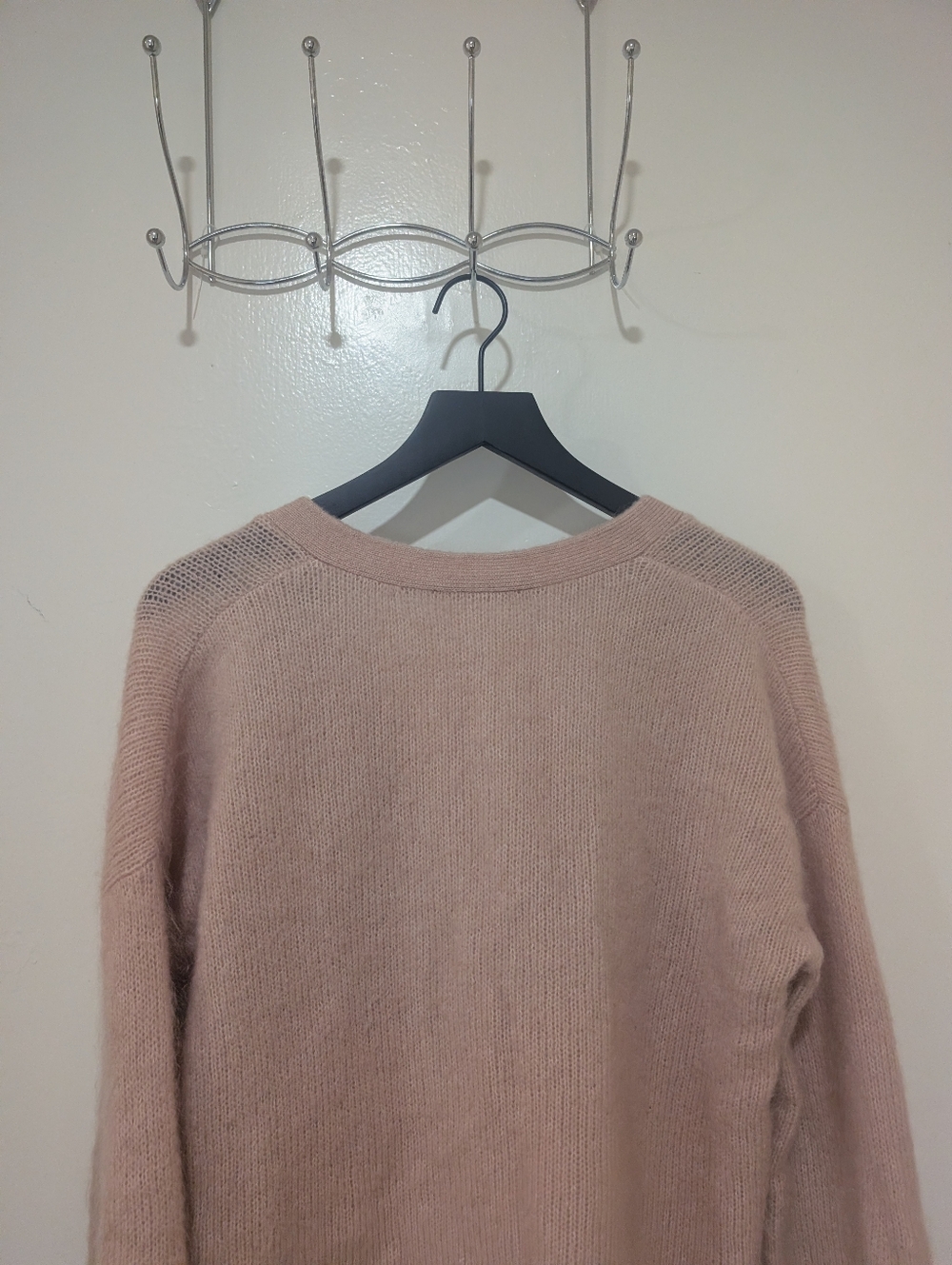 Sezane Mia Cardigan In Powder Pink - Picture 11 of 15